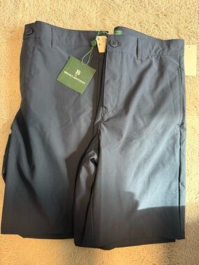 Brooks Brothers Navy Blue Cotton Dress Shorts